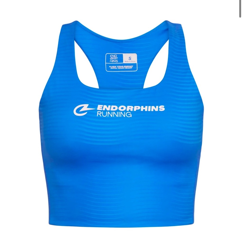 Endorphins Running Blue Wave Race Crop
